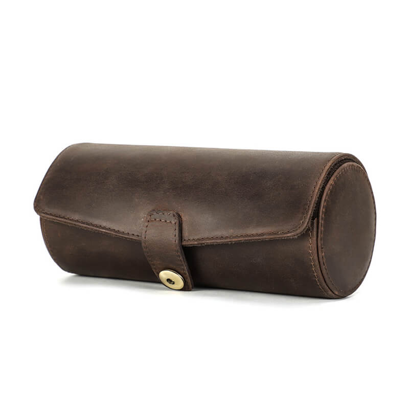 Crazy Horse Leather Watch and Jewelry Roll, 2 Slots – Babylon Leather