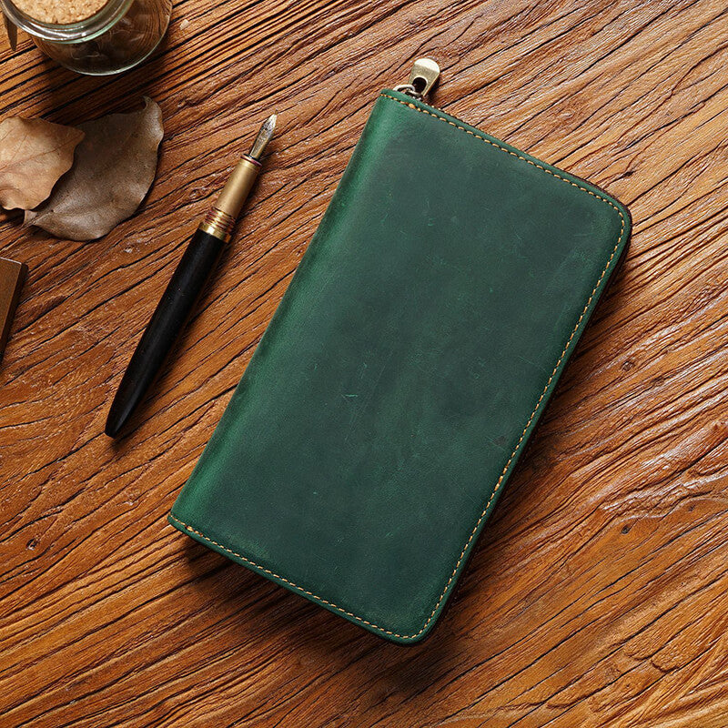 Slim Zip Leather Pencil Case – Babylon Leather