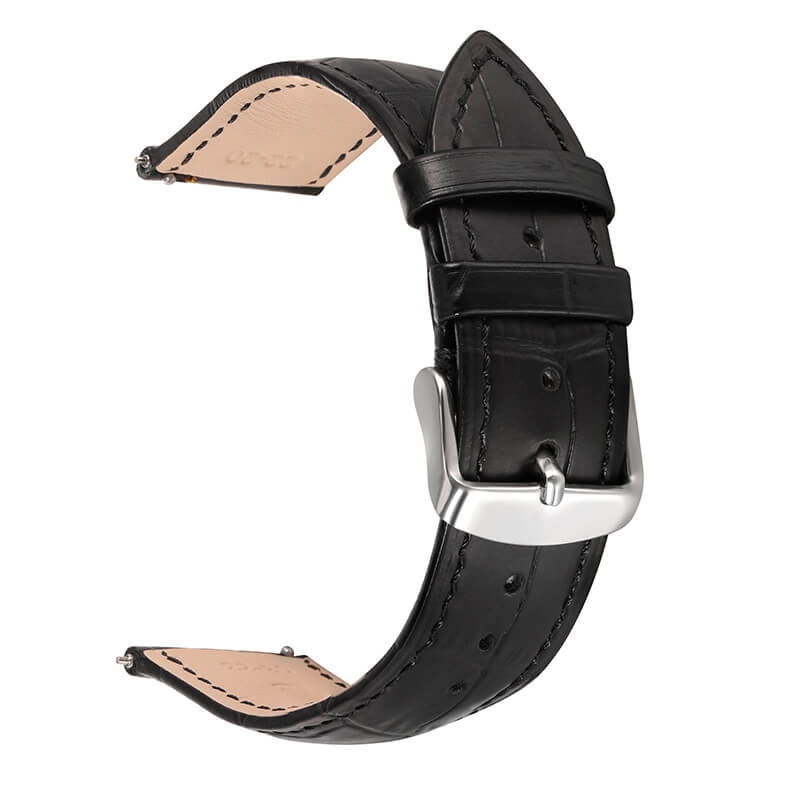 Bamboo-Textured Top Grain Leather Quick Release Watch Strap for Huawei GT2, Honor and Amazfit – Babylon Leather