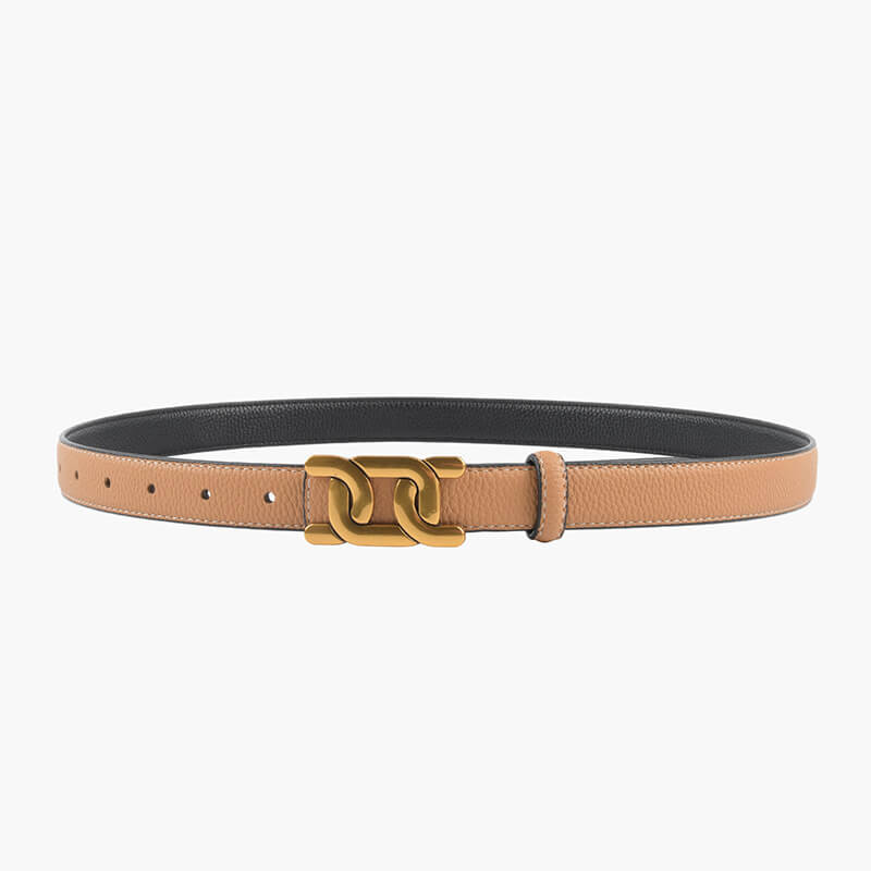 Women's Reversible Lychee-Grain Cowhide Leather Belt – Babylon Leather