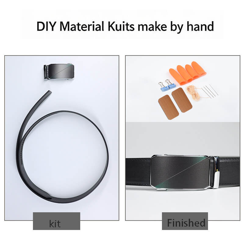 Men's Auto Buckle Belt Top Grain Leather DIY Kit – Babylon Leather