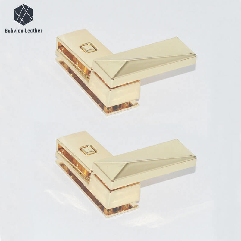 Square Rotating Fashion Bag Lock Twist Lock