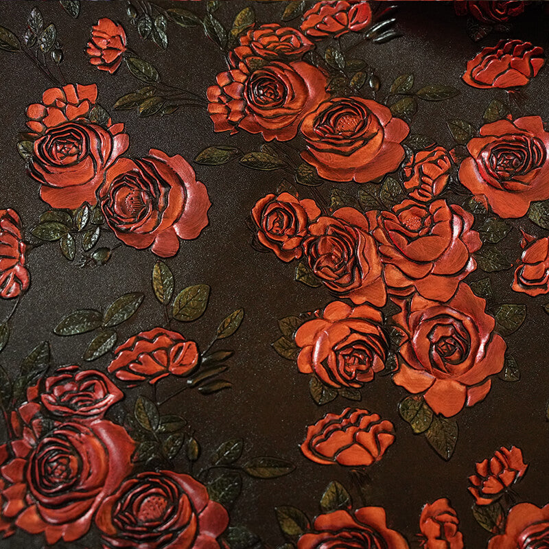 Full Grain Hand-Painted Embossed Leather– Babylon Leather
