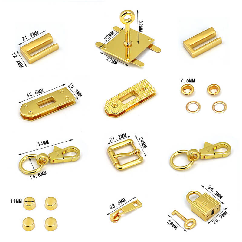 Birkin-Style Hardware Set - Babylon leather