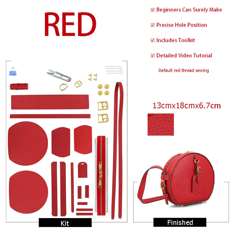 Leather Round Bag DIY Handmade Gift Kit – Babylon Leather