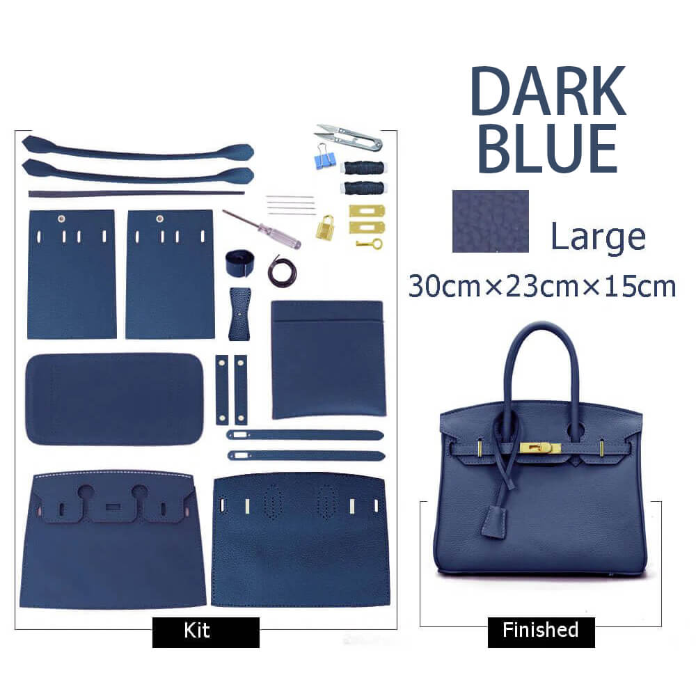 Birkin-Style Leather Tote Bag DIY Kit – Babylon Leather