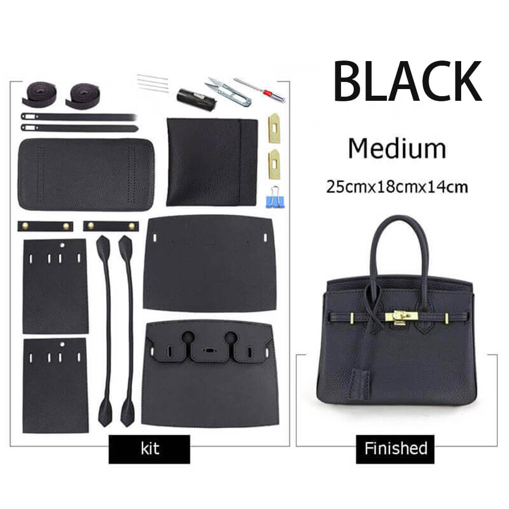 Birkin-Style Leather Tote Bag DIY Kit – Babylon Leather