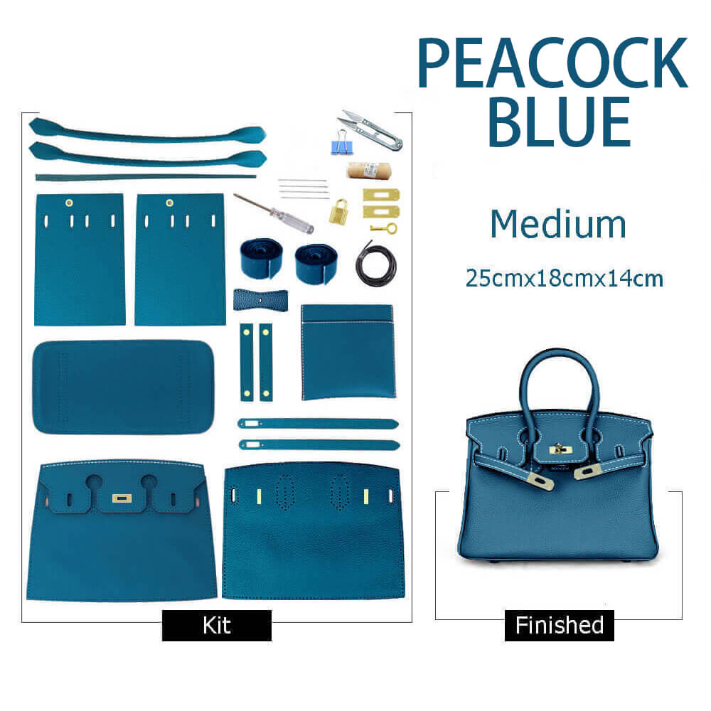 Birkin-Style Leather Tote Bag DIY Kit – Babylon Leather