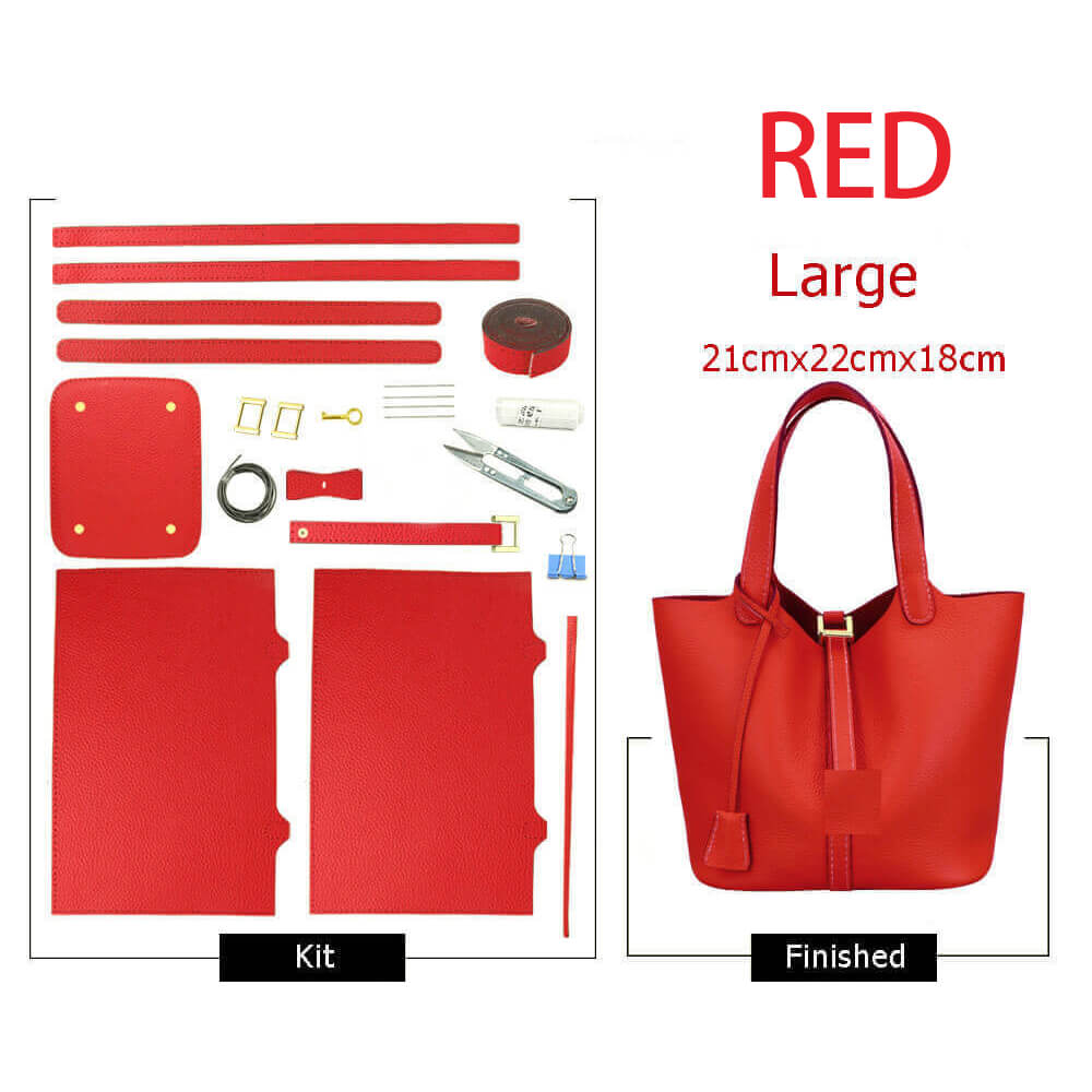 Unlined Leather Picotin Bag DIY Kit - Babylon Leather