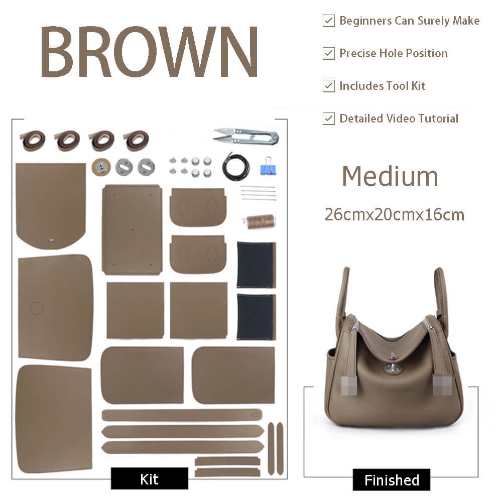 Lindy-Style Leather Bag DIY Kit with Oblique Holes – Babylon Leather