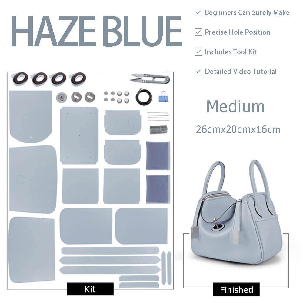 Lindy-Style Leather Bag DIY Kit with Oblique Holes – Babylon Leather