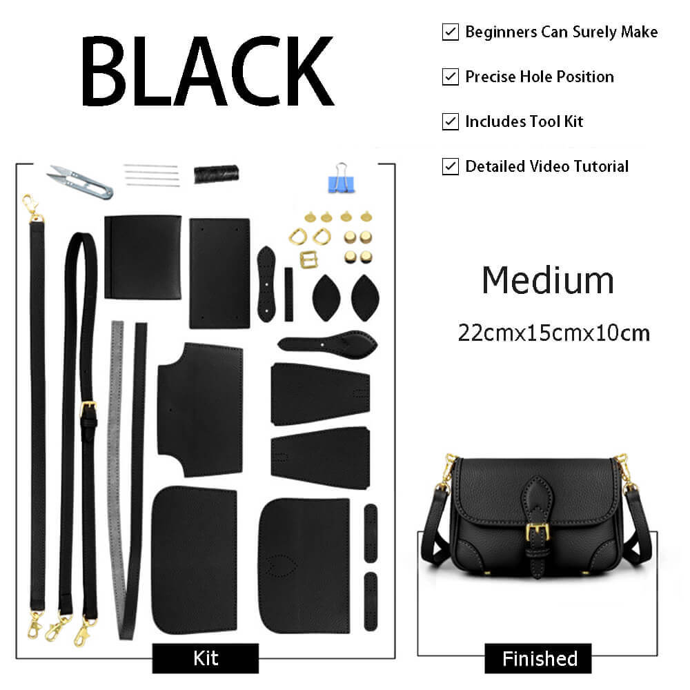 Leather Saddle Crossbody Bag DIY Kit – Babylon Leather