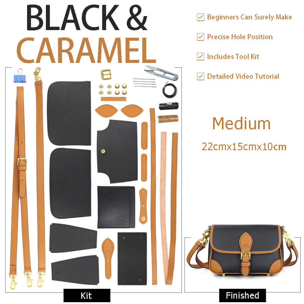 Leather Saddle Crossbody Bag DIY Kit – Babylon Leather