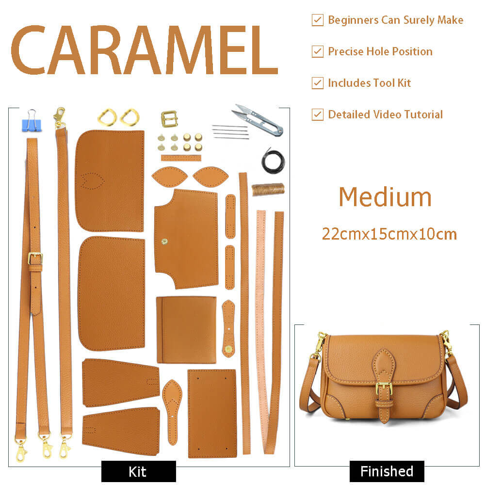 Leather Saddle Crossbody Bag DIY Kit – Babylon Leather