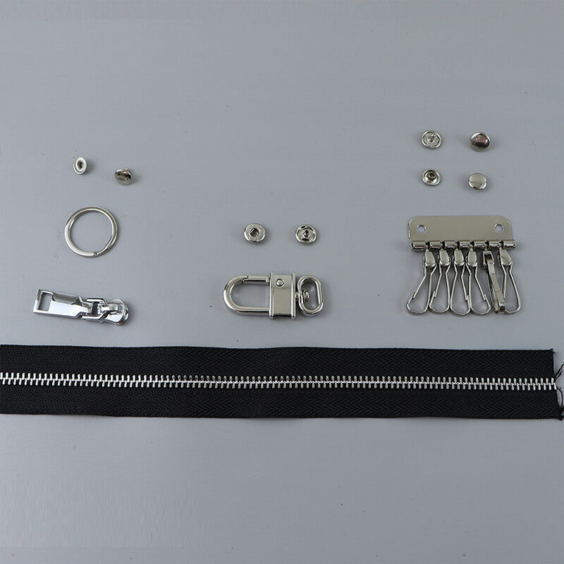 Hardware Kit for Zipper Pouch Card Holder – Babylon Leather