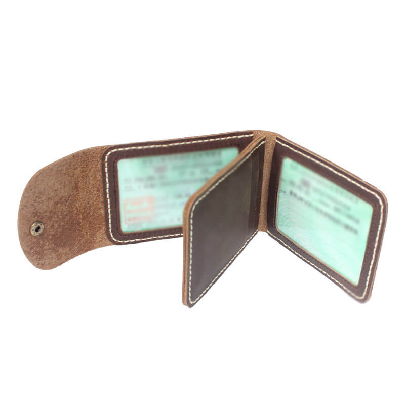 License & Card Holder Crazy Horse Leather DIY Kit – Babylon Leather