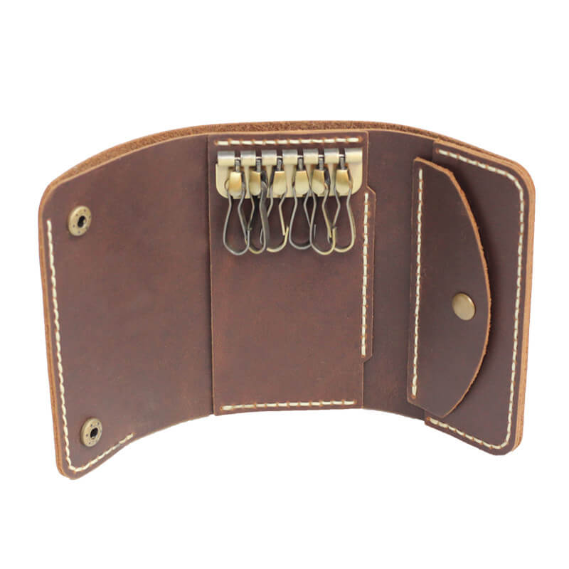 Belt-Loop Key Wallet Crazy Horse Leather DIY Kit – Babylon Leather