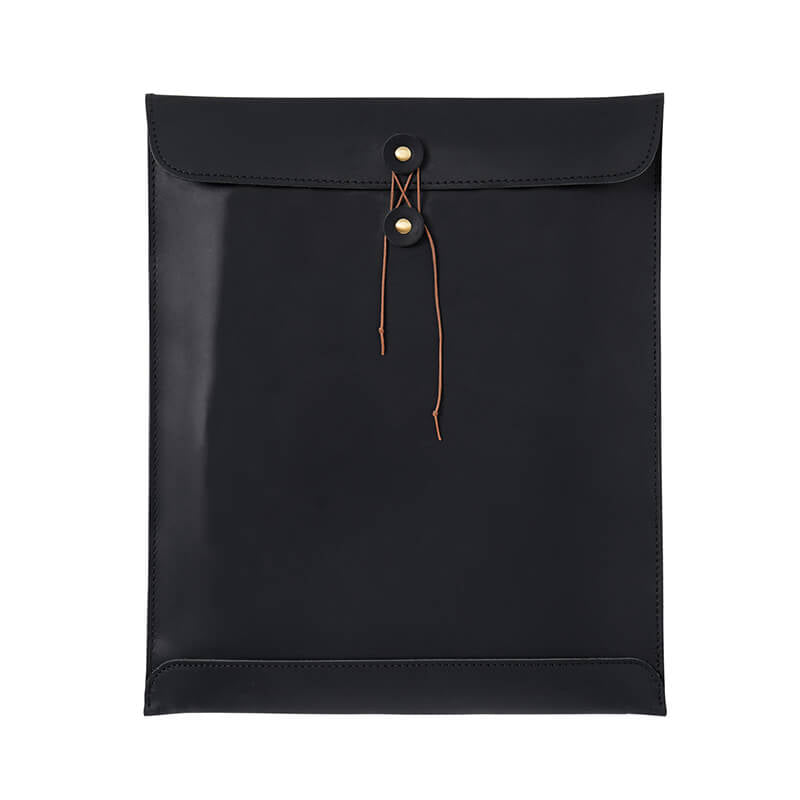 A4 Leather Document Folder Crazy Horse Leather – Babylon Leather - Babylon LeatherBabylon LeatherAN14-Black
