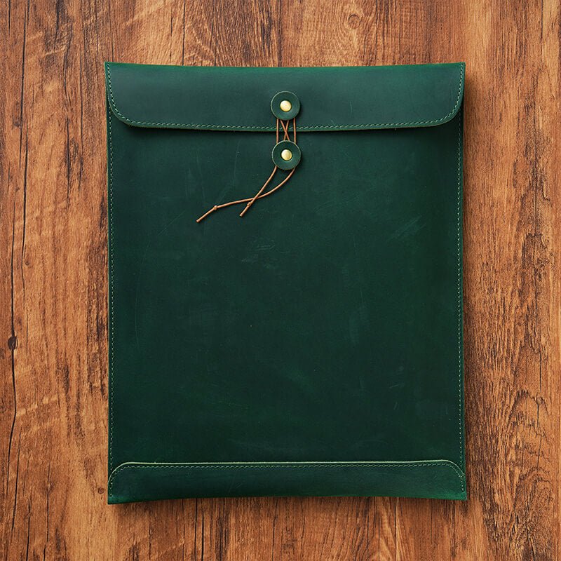 A4 Leather Document Folder Crazy Horse Leather – Babylon Leather - Babylon LeatherBabylon LeatherAN14-Brown