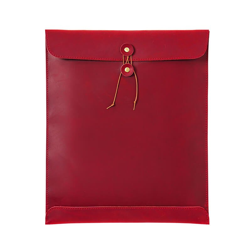 A4 Leather Document Folder Crazy Horse Leather – Babylon Leather - Babylon LeatherBabylon LeatherAN14-Wine Red