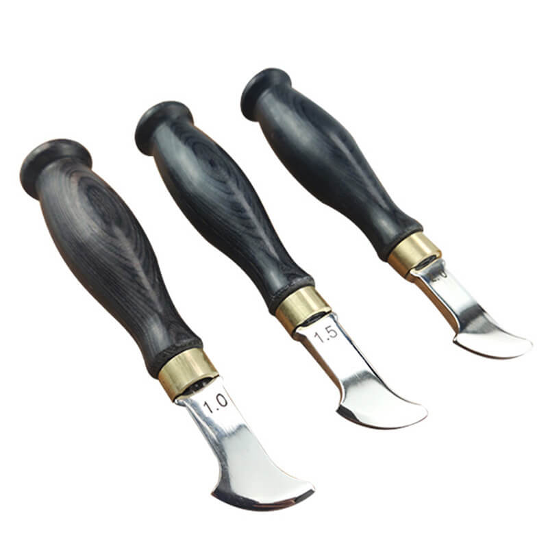 Premium Leather Edge Creaser Rosewood Handle Brass Ferrule – Babylon Leather