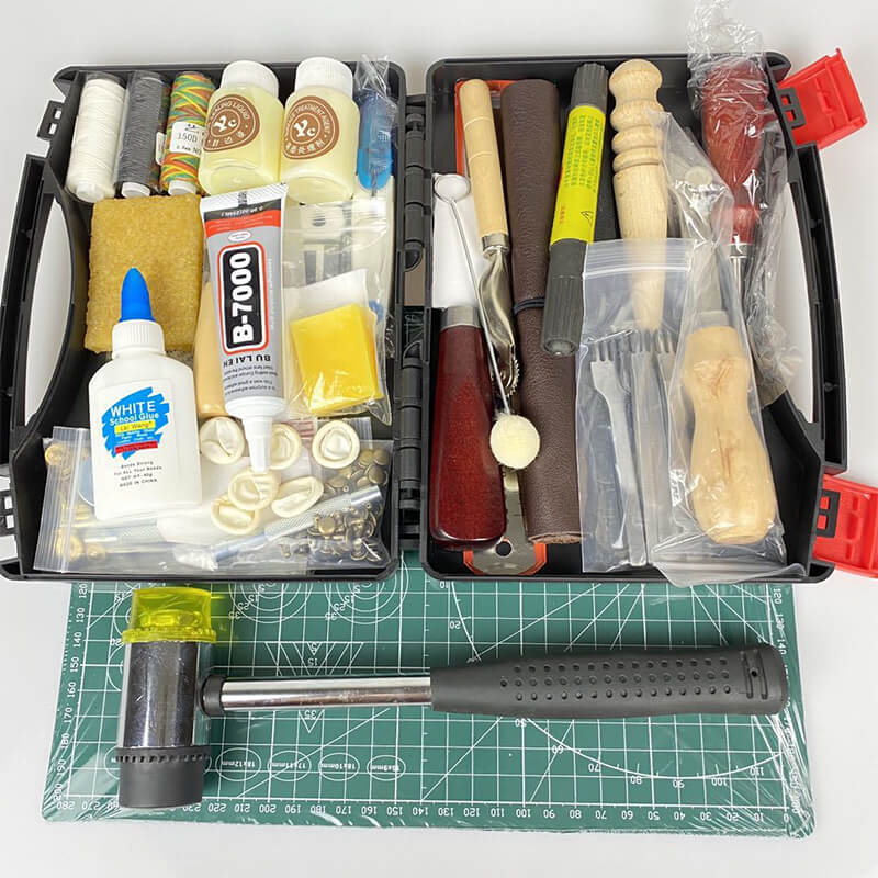 Complete Beginner Leather Craft Tool Kit Large Case - Babylon Leather