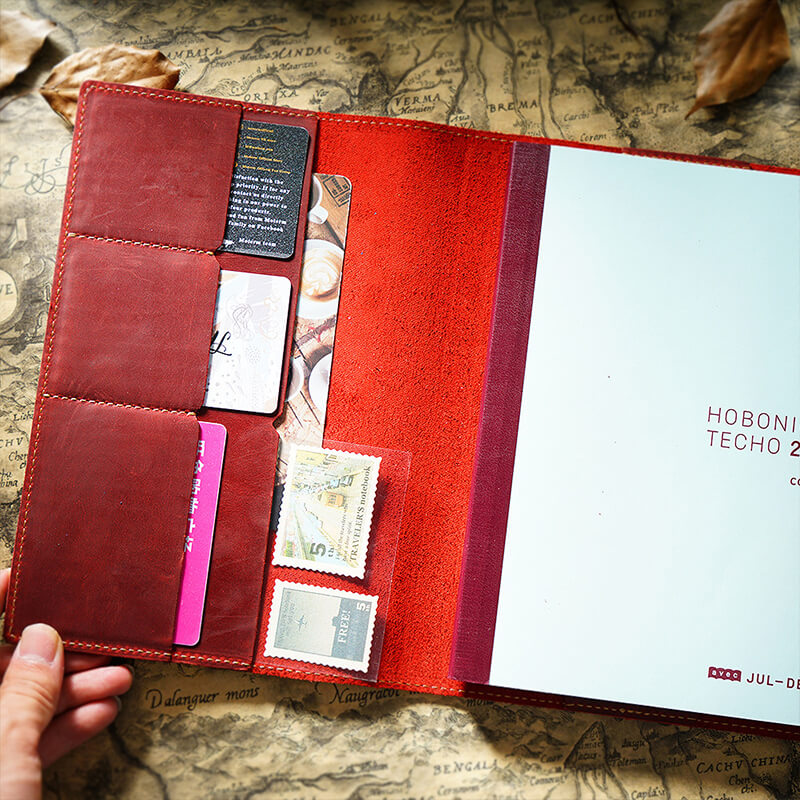 Crazy Horse Leather Snap Closure Notebook Cover A5 – Babylon Leather