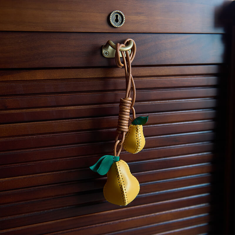 Pear Leather Bag Charm – Babylon Leather