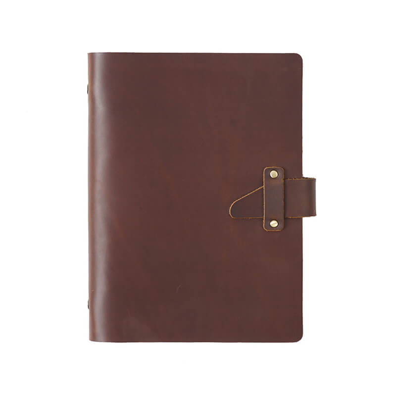 Vintage Crazy Horse Leather Ring Binder Journal A5 – Babylon Leather