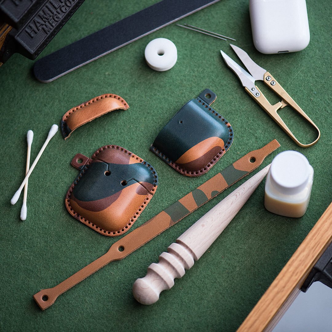 AirPods Case Leather DIY Kit – Babylon Leather - Babylon LeatherBabylon LeatherLZ15 - Camo - AirPods 1st & 2nd
