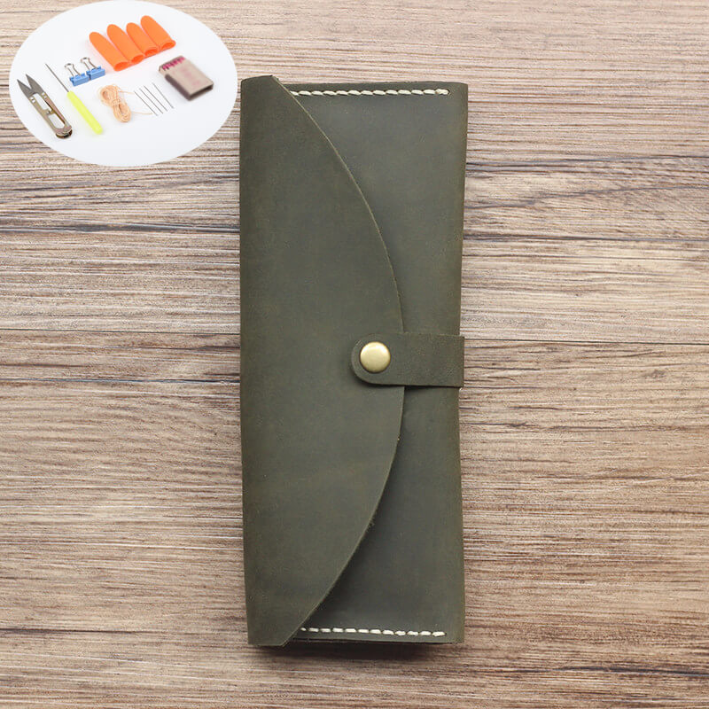 Pencil Case Crazy Horse Leather DIY Kit – Babylon Leather