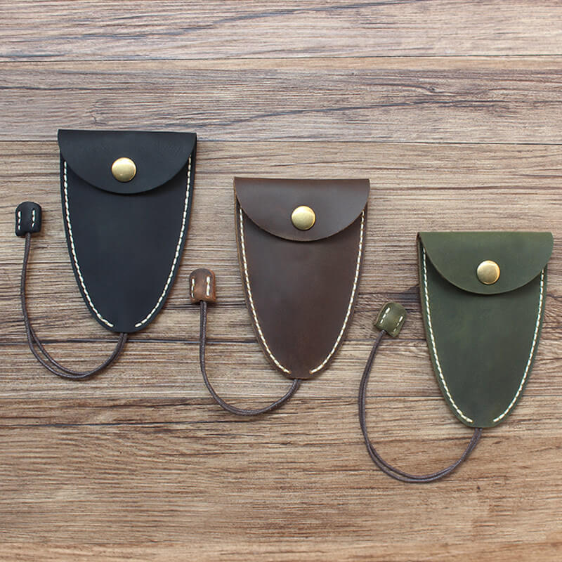 Large Snap Key Case Crazy Horse Leather DIY Kit – Babylon Leather