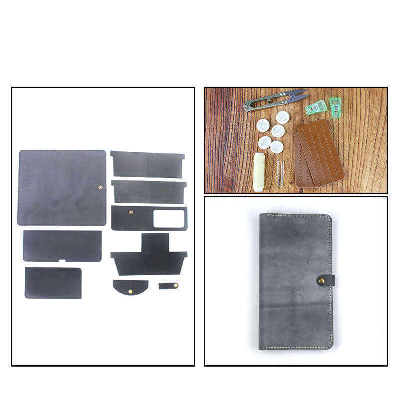 Travel Passport Wallet Fog Wax Leather DIY Kit – Babylon Leather