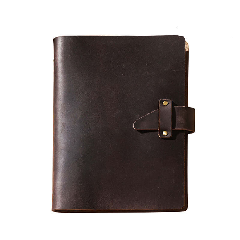 Vintage Crazy Horse Leather Ring Binder Journal A5 – Babylon Leather