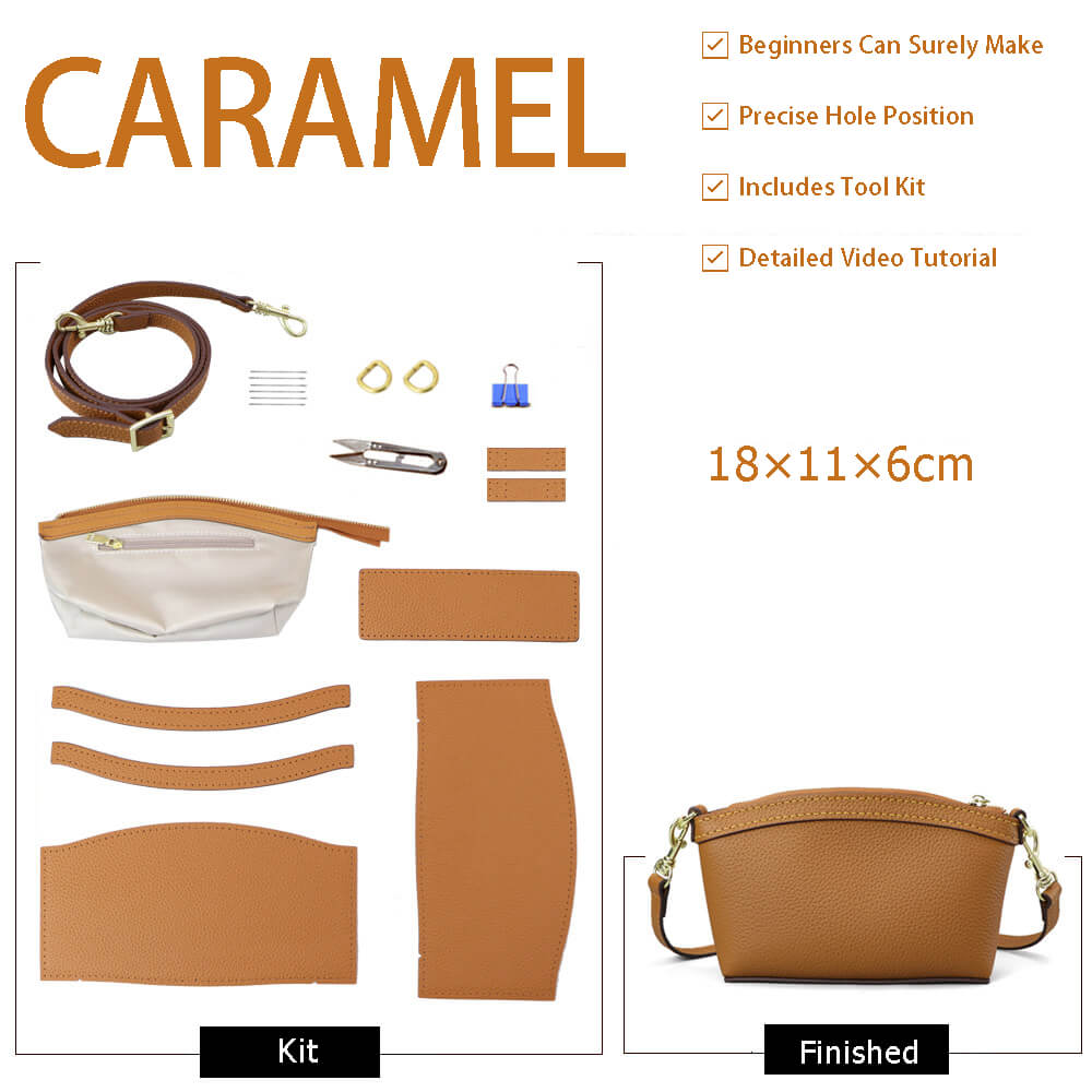 Women’s Leather Shell Crossbody Bag DIY Kit – Babylon Leather