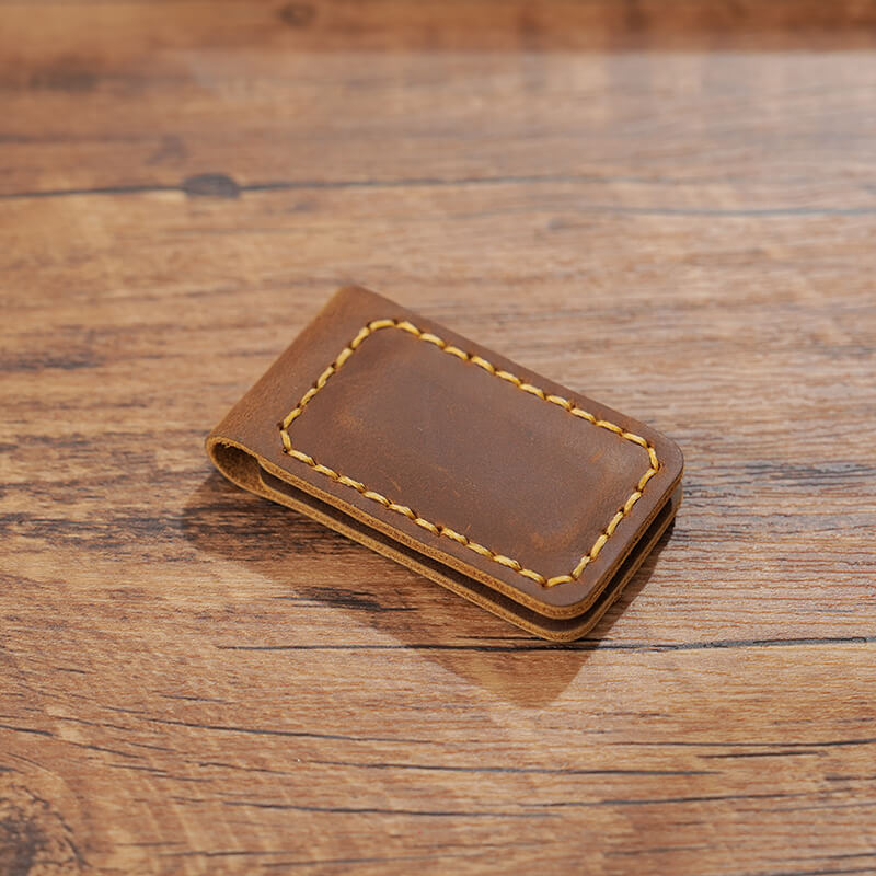 Magnetic Leather Bookmark Money Clip – Babylon Leather