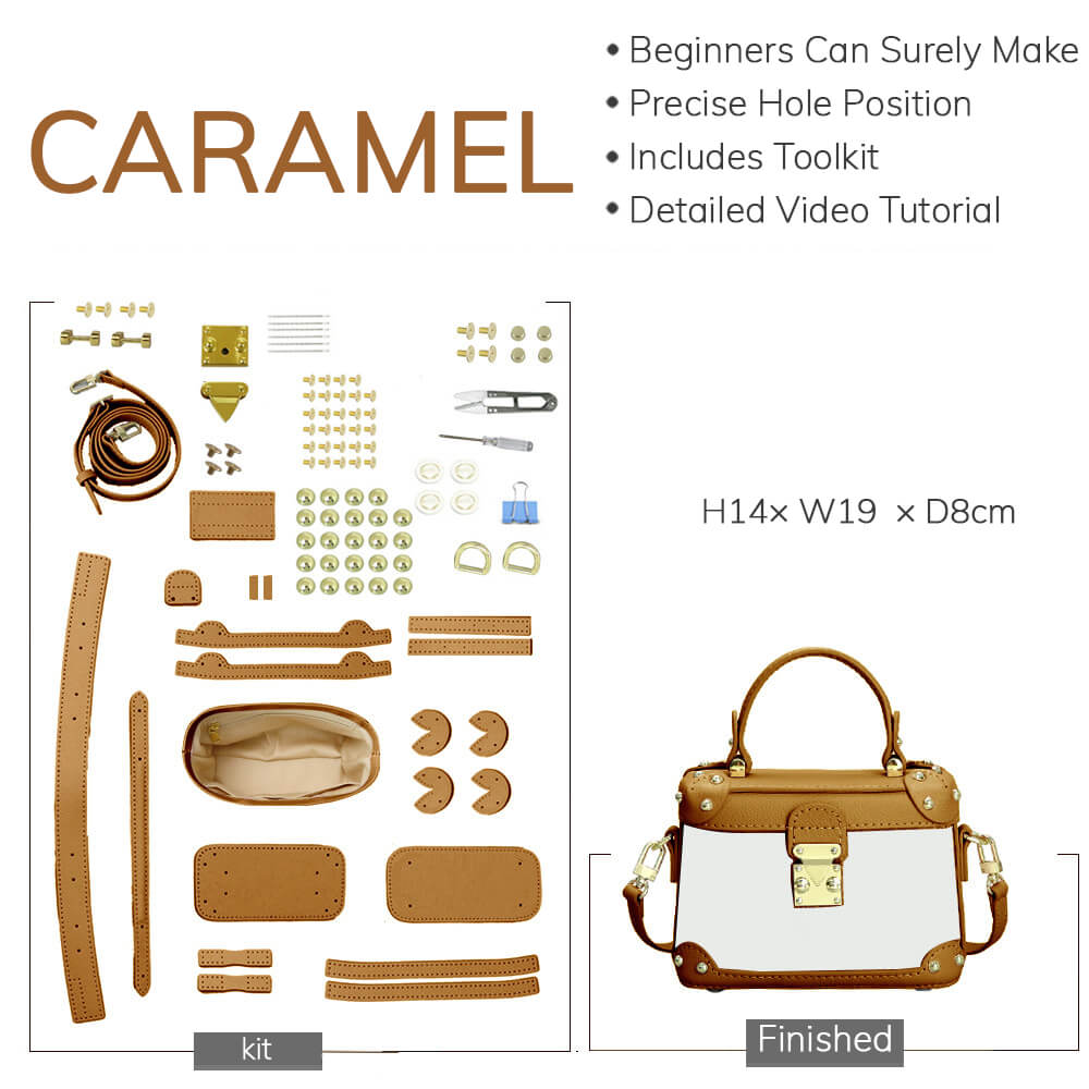 Customizable Panel Top Handle Crossbody Bag DIY Kit – Babylon Leather