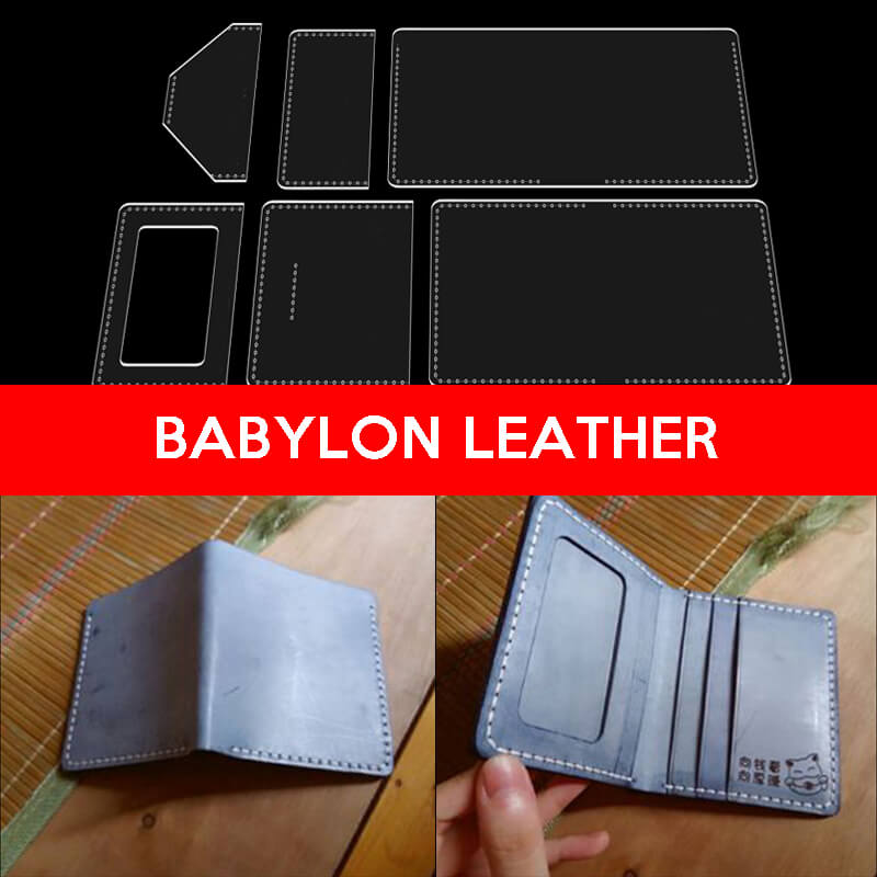 BABYLON™ Bifold Wallet Leather Gift Pattern AAB - 334 - Babylon LeatherBabylon LeatherAAB - 334 - Kraft Board
