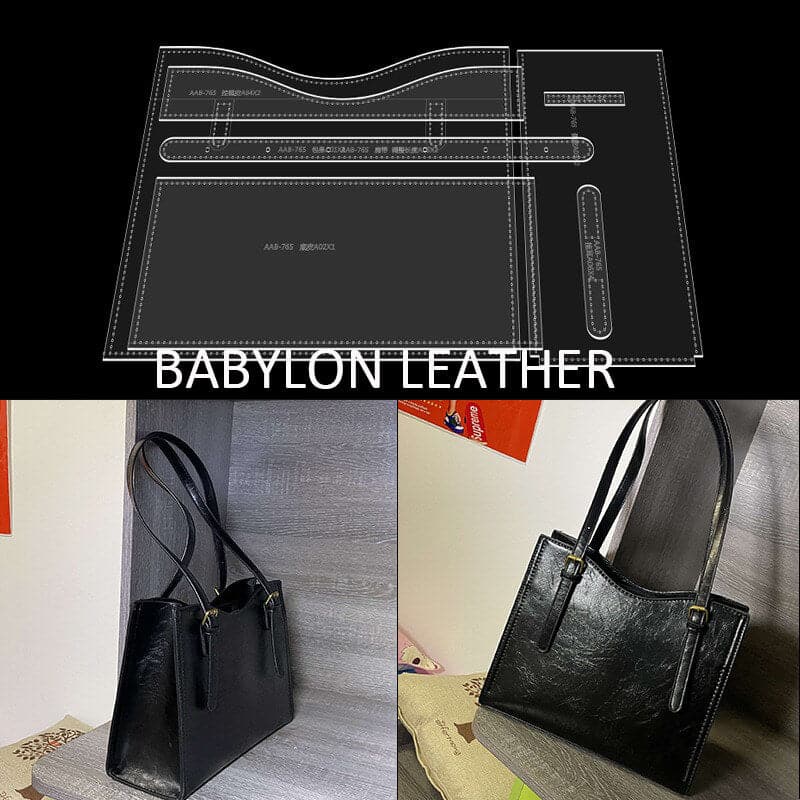 BABYLON™ Black Shoulder Bag Pattern AAB - 765 - Babylon LeatherBabylon LeatherAAB - 765 - Kraft Board