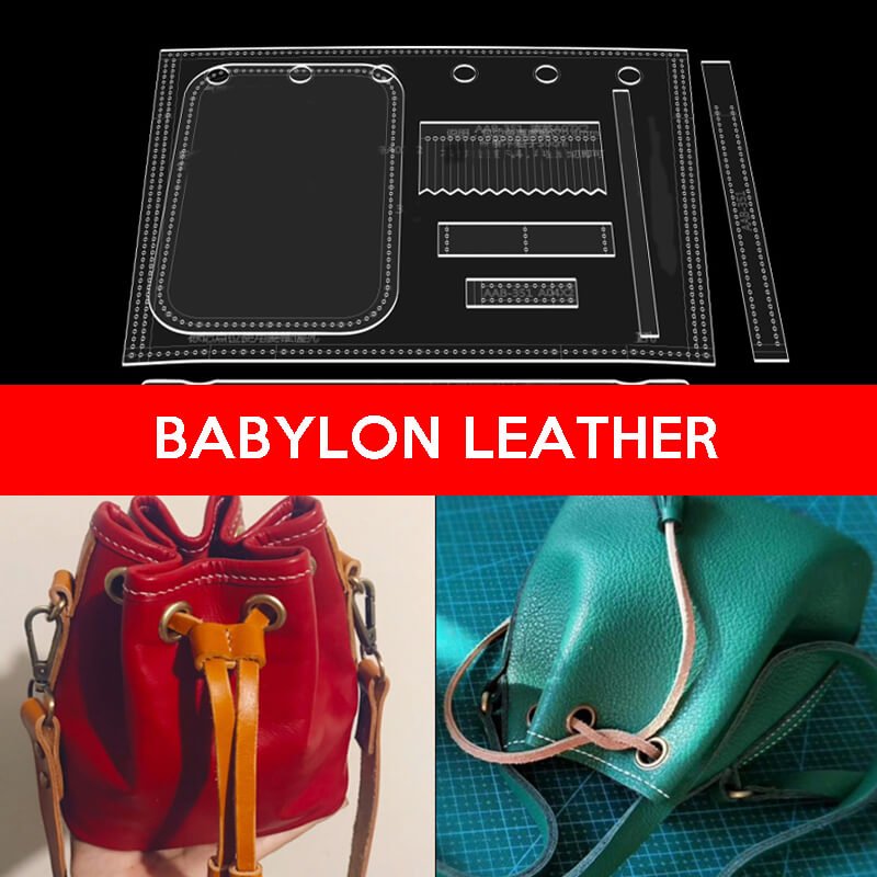 BABYLON™ Bucket Bag Leather Craft Pattern AAB - 351 - Babylon LeatherBabylon LeatherAAB-351-Kraft Board