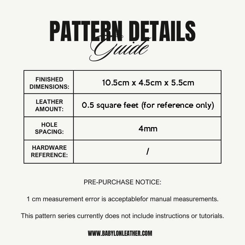 BABYLON™ Business Card Holder Leathercraft Pattern AAB - 629 - Babylon LeatherBabylon LeatherAAB - 629 - Kraft Board
