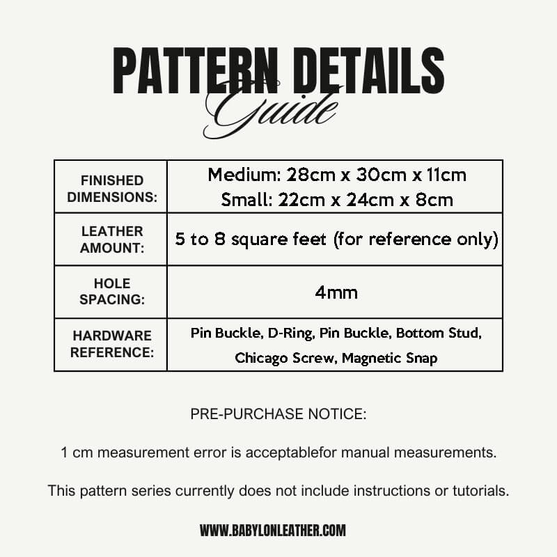 BABYLON™ Cambridge Backpack Pattern AAB - 607 - Babylon LeatherBabylon LeatherAAB - 607 - Kraft Board - Medium - 28x30x11cm