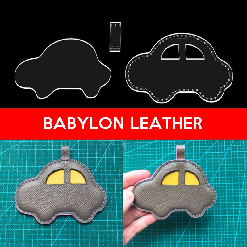 BABYLON™ Car - Shaped Keychain Leather Pattern AAB - 330 - Babylon LeatherBabylon LeatherAAB - 330 - Kraft Board