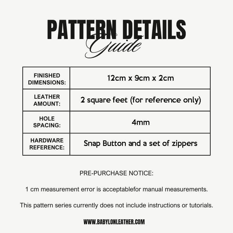 BABYLON™ Card Case Pattern AAB - 407 - Babylon LeatherBabylon LeatherAAB - 407 - Kraft Board