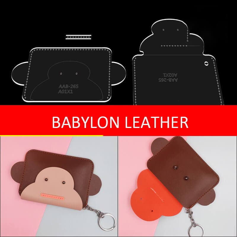 BABYLON™ Cartoon Cardholder Handmade Gift Making Pattern AAB - 265 - Babylon LeatherBabylon LeatherAAB - 265 - Kraft Board