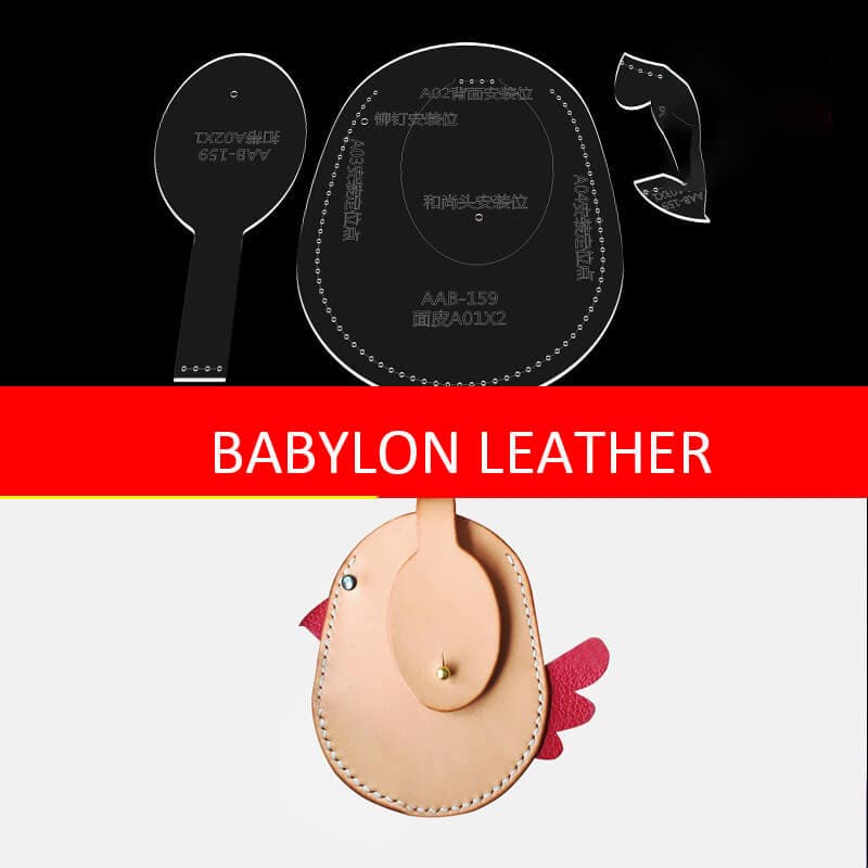 BABYLON™ Cartoon Chick Coin Purse DIY Pattern AAB - 159 - Babylon LeatherBabylon LeatherAAB - 159 - Kraft Board
