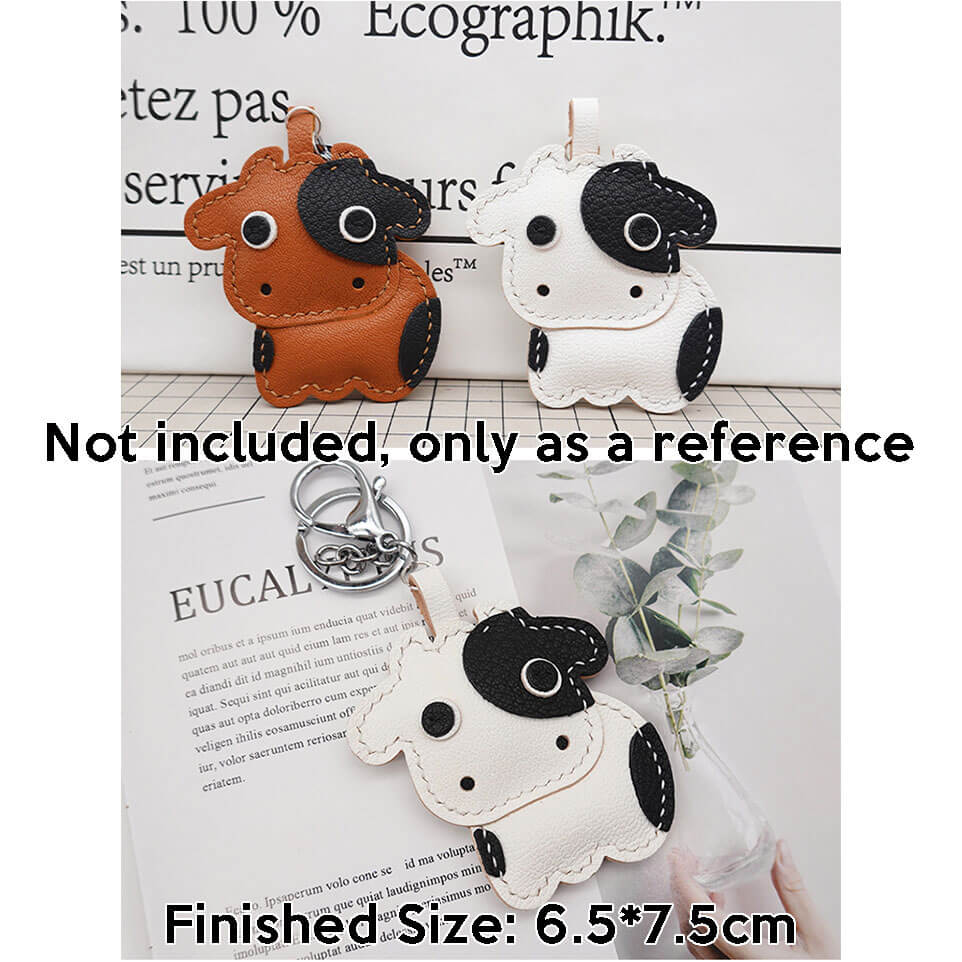 BABYLON™ Cartoon Cow Keychain Charm Pattern AAB - 819 - Babylon LeatherBabylon LeatherAAB - 819 - Kraft Board
