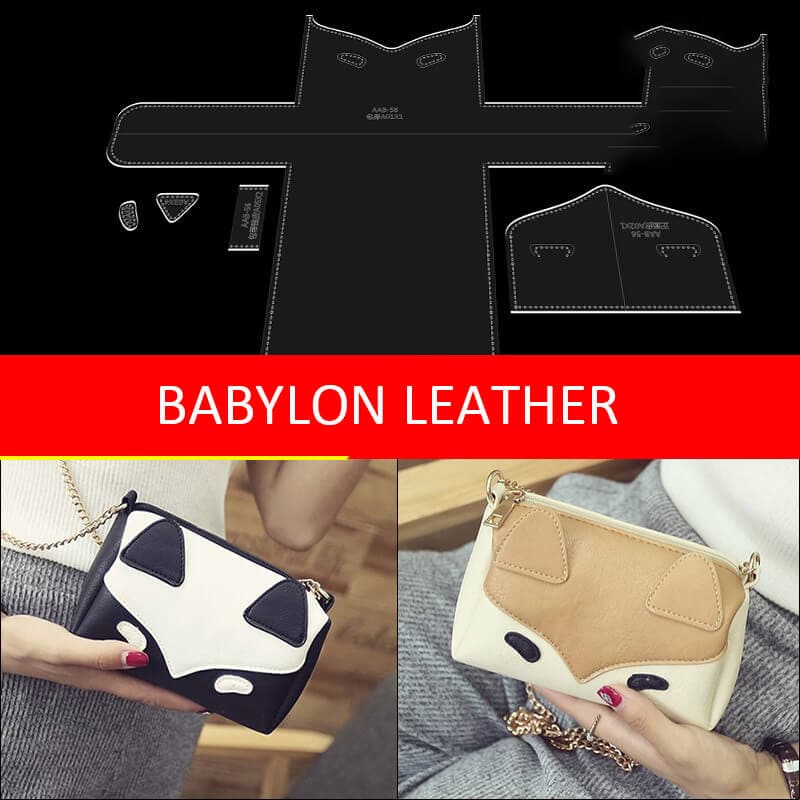 BABYLON™ Cartoon Crossbody Bag Pattern AAB - 56 - Babylon LeatherBabylon LeatherAAB - 56 - Kraft Board