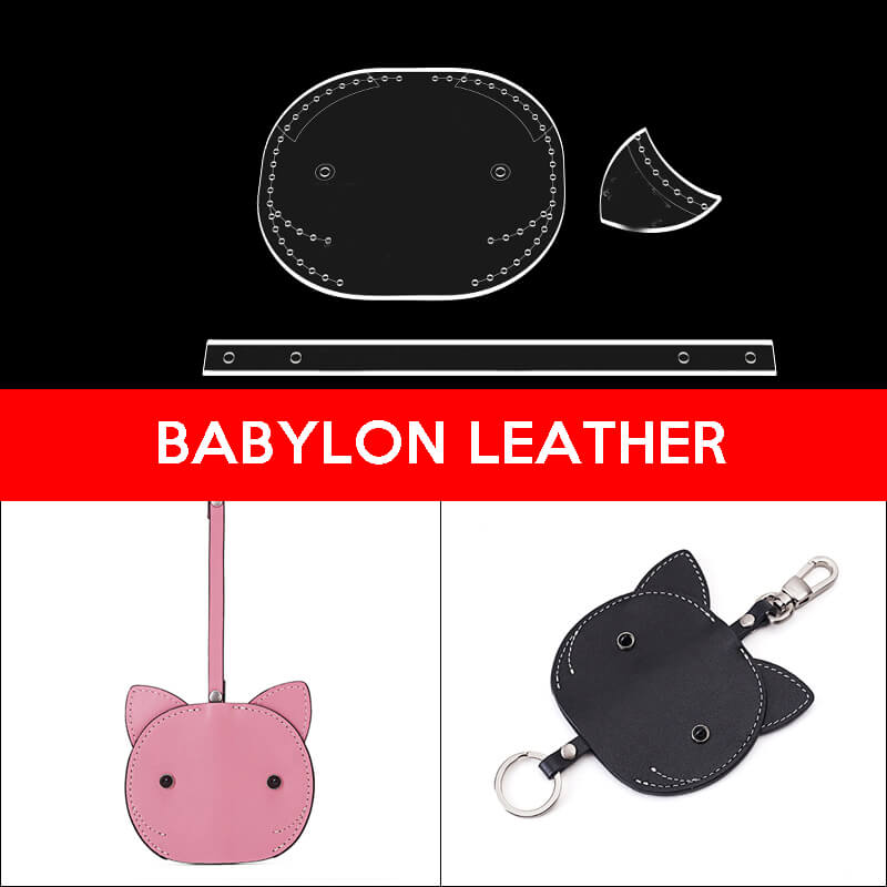 BABYLON™ Cartoon Key Holder Leather Making Pattern AAB - 293 - Babylon LeatherBabylon LeatherAAB - 293 - Kraft Board