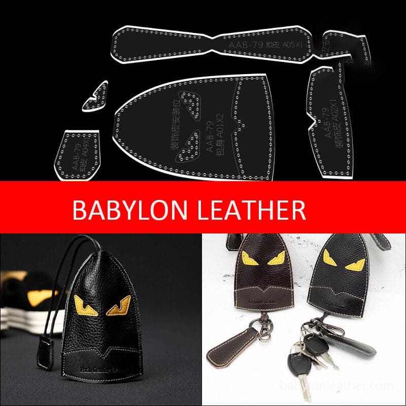 Cartoon Leather Car Key Case Pattern AAB-79 – Babylon Leather